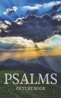 Psalms Picture Book: Bible Verse Picture Book with Soothing Scenery Photos Behind Big Text - Dementia Activities for Seniors (Gift From Caregivers)