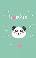 Sophie: Ein Individuelles Panda Notizbuch Mit Dem Namen Sophie Und Ganzen 100 Linierten Seiten Im Tollen 6x9 Zoll Format (Ca. Din A5). Optimal ALS Schreibhe