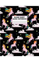 Blank Sheet Music Notebook