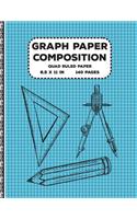Graph Paper Composition: Quad Ruled Paper Notebook Journal Gift for Birthday & School 5x5 Grid Paper 8.5 x 11 inch 140 Pages ( Math Diary teacher and student )