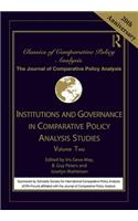 Institutions and Governance in Comparative Policy Analysis Studies