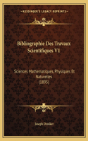 Bibliographie Des Travaux Scientifiques V1