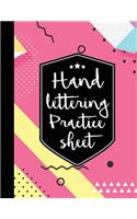 Hand Lettering Practice Sheet