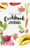 Cookbook Journal Personalized: Blank Recipe Cookbook Journal V1