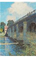 Claude Monet Bridge Painting Sailboat Fine Art Journal: (Notebook, Diary, Blank Book)