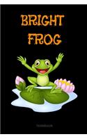 Bright Frog Composition Notebook: College Ruled Notebook - Lined Journal -School supplies Book Notes- back to school Gift Kids -
