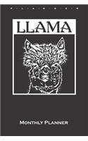 Lama Portrait Monthly Planner