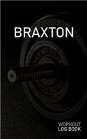 Braxton: Blank Daily Workout Log Book - Track Exercise Type, Sets, Reps, Weight, Cardio, Calories, Distance & Time - Space to Record Stretches, Warmup, Coold