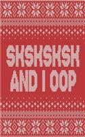 SKSKSKSK And I oop: Save The Turtles Ugly Christmas Sweater Pattern Notebook With Funny Trendy Popular Meme. 5 x 8 Lined Wide Ruled Notepad Journal Gift With Soft Matte