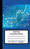 Graph Paper Composition Notebook 5 x 5 - 8.5