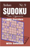Medium Sudoku Nr.9: 480 puzzles with solution