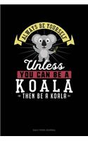Always Be Yourself Unless You Can Be A Koala Then Be A Koala: Daily Food Journal