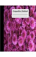 Composition Notebook: Floral Wide Ruled Notebook Lined School Journal - 100 Pages - 8.5x11 - Children Kids Girls Teens Women - Subject ... floral (Wide Ruled School Compo