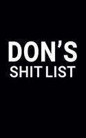 Don's Shit List