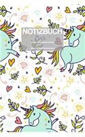 Notizbuch A5 Muster Einhorn Unicorn Suess: - 111 Seiten - EXTRA Kalender 2020 - Einzigartig - Dotgrid - Dotted - Punktraster - Geschenk - Geschenkidee