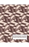 Interlocking Shapes Isometric Graph Paper Notebook