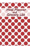 meal planner and grocery list: Meal planner and grocery list: size 7x10 inch 100 pages weekly meal planner, Week Menu Planner with Grocery List, Organizer, Booklet, Meal Planning 