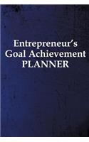 Entrepreneur's Goal Achievement Planner: Undated Year-Long 6" x 9" Planner, Organizer and Detailed Record-Keeper - Dark Blue Pattern - Matte Finish