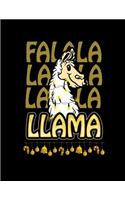 Falala Lala Lala Llama: Falala Dark Yellow White Light Brown 2019 Calendar Weekly Planner To Do List Organizer Book 8.5 x 11Large