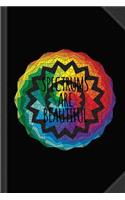 Spectrums Are Beautiful Autism Awareness Journal Notebook: Blank Lined Ruled for Writing 6x9 120 Pages