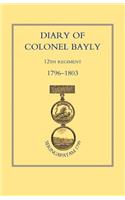 Diary of Colonel Bayly, 12th Regiment 1796-1830 (Seringapatam 1799): (English)