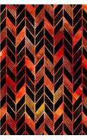 Journal Notebook Abstract Feather Pattern 5