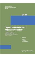 Topics in Matrix and Operator Theory