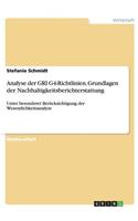Analyse der GRI G4-Richtlinien. Grundlagen der Nachhaltigkeitsberichterstattung