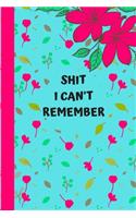 Shit I Can't Remember