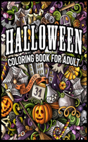 Coloring Book For Adult - Halloween: Coloring Lovers Gift, 30 Images, 8.5 x 11 inches, Funny Gift For Adults