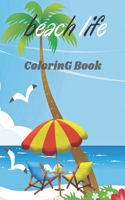 Beach Life Coloring Book