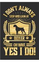 I Don't Always Stop and Look At Boxer OH Wait, Yes I Do!