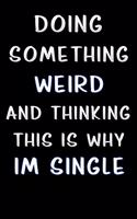 doing something weird and thinking this is why im single