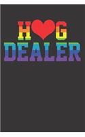 Hug Dealer LGBT Flag Notebook Journal