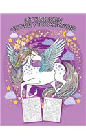 My Unicorn Activity Book Favors: Coloring Book with Magical and Learning Dot to Dot, Puzzles and Spot the Difference