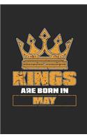 Kings Are Born In May: Graph Paper Notebook (6" x 9" - 120 pages) Birthday Months Themed Notebook for Daily Journal, Diary, and Gift
