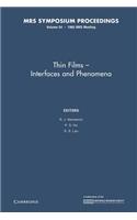 Thin Films Interfaces and Phenomena: Volume 54