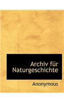 Archiv Fur Naturgeschichte