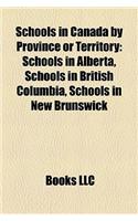 Schools in Canada by Province or Territory