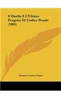 Duello E L'Ultimo Progetto Di Codice Penale (1885)