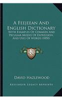 A Feejeean And English Dictionary