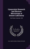 Lipoprotein Research and Electron Microscopy at Donner Laboratory