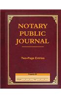 Notary Public Journal Two-Page Entries: (English)