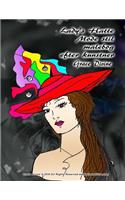 Lady's Hatte Mode stil malebog efter kunstner Grace Divine