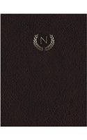Monogram "N" Grid Sketchbook: (14 Monogram Maroon 150 Grid-Sketch)