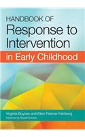 Handbook of Response to Intervention in Early Childhood