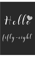 Hello fifty-eight