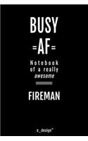 Notebook for Firemen / Fireman