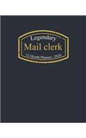 Legendary Mail clerk, 12 Month Planner 2020