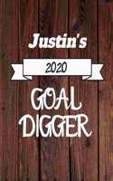Justin's 2020 Goal Digger: 2020 New Year Planner Goal Journal Gift for Justin / Notebook / Diary / Unique Greeting Card Alternative
